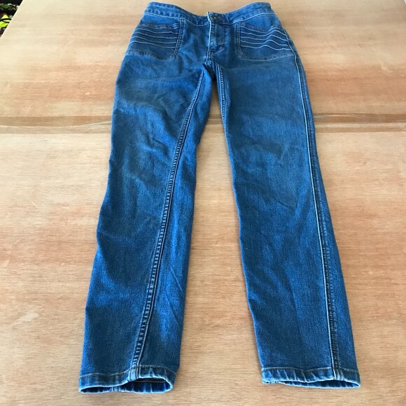 Free People Skinny Jeans Women 26 Blue Mid Rise Medium Wash Stretch Preppy 17251 - Picture 1 of 13